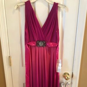Pink ombre dress sz 10